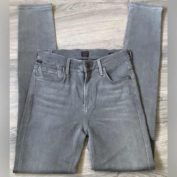Citizens Of Humanity Denim - Citizens Of Humanity Washed Gray High-Rise Jeans